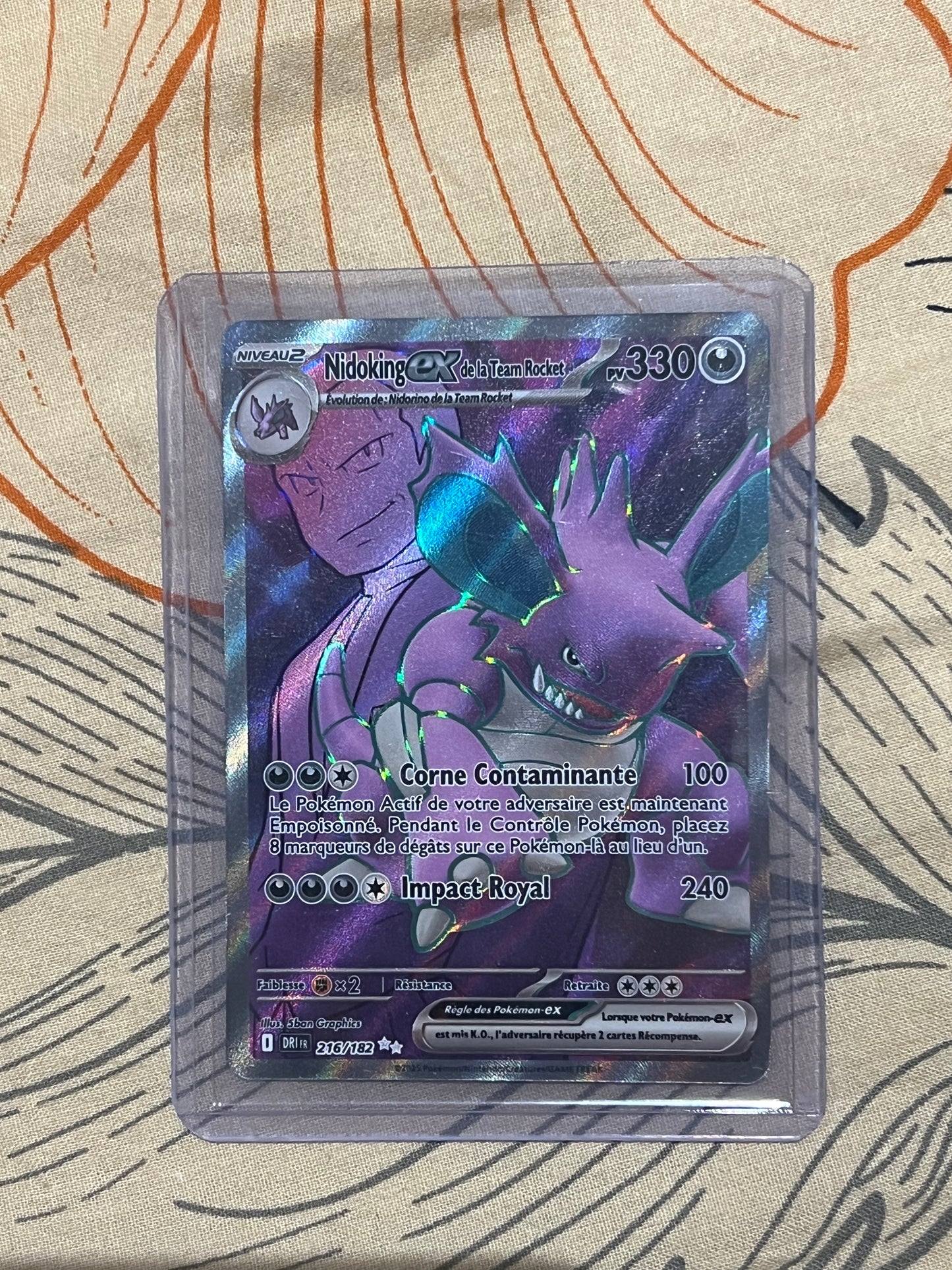 Nidoking ex de la team rocket 216/182 NM